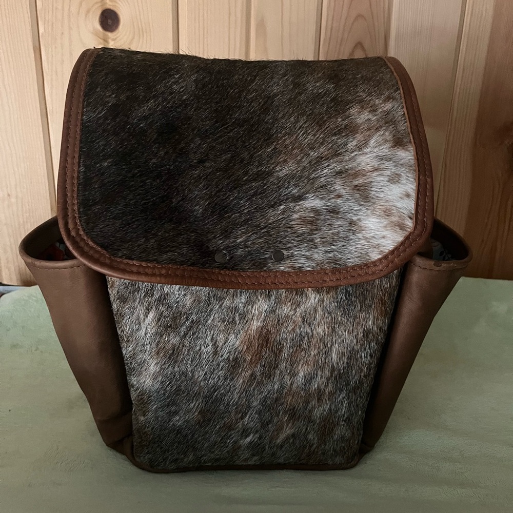 Handmade cowhide backpack